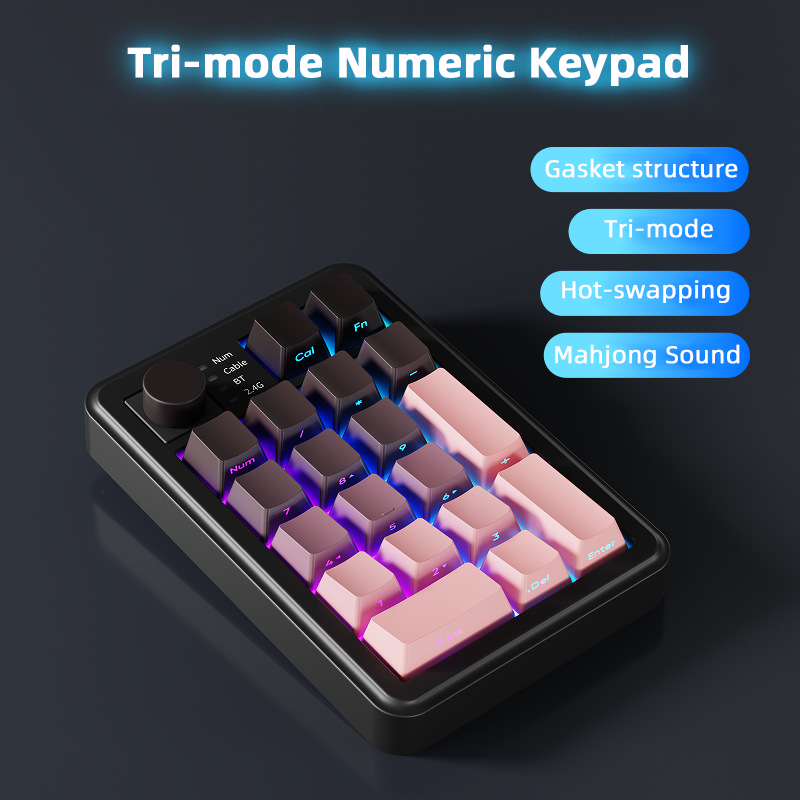 Mechanical Numpad Hot Swap Rgb Wireless - Üç Modlu Sayısal Tuş Takımı Şarj