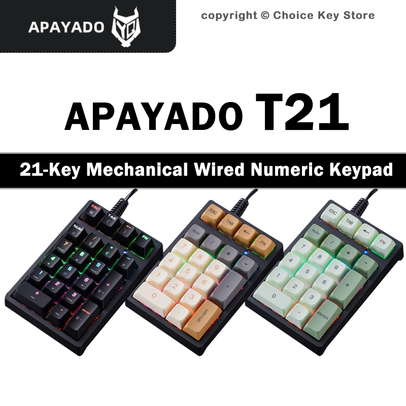 Pbt Keycaps For Numeric Keypad Numpad - APAYADO T21 Mekanik Numpad 21 Tuşlu