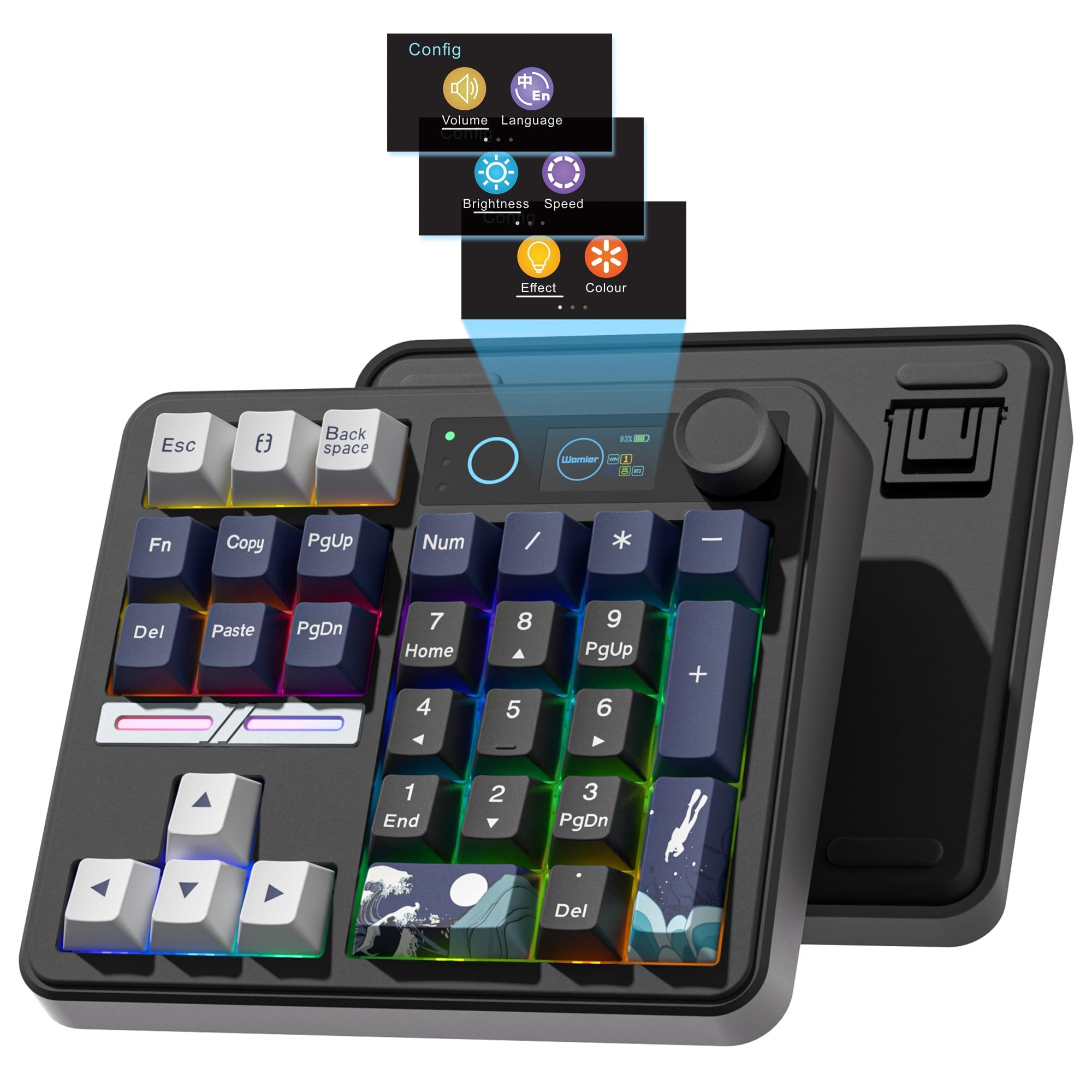 Mechanical Numpad Hot Swap Rgb Wireless - Womier SK30 Mini Mekanik Numpad Klavye,