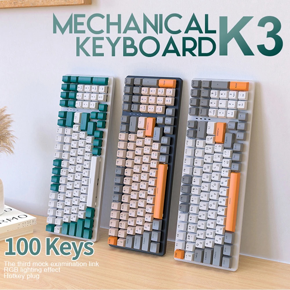 Mechanical Numpad Hot Swap Rgb Wireless - Mekanik Klavye Çalışırken Değiştirilebilir 100 Tuşlar