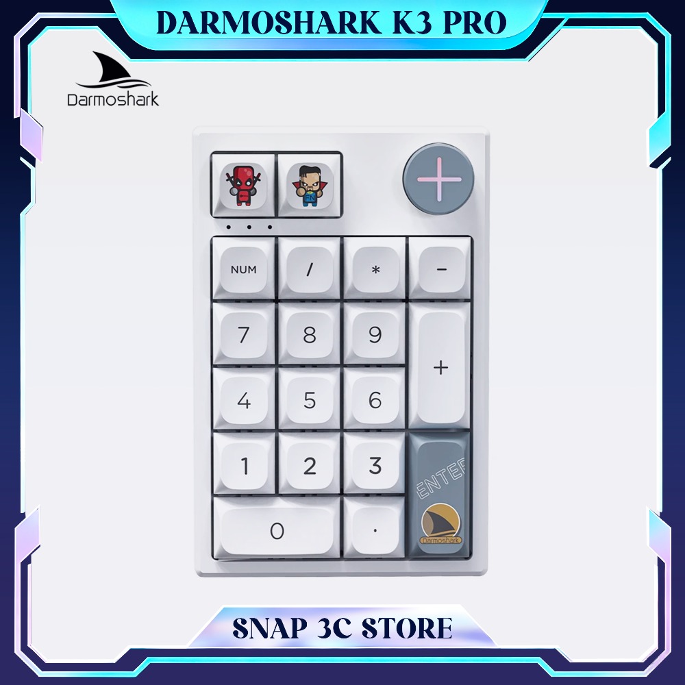 Mechanical Numpad Hot Swap Rgb Wireless - Darmoshark K3 Pro Kablosuz Mekanik Sayısal