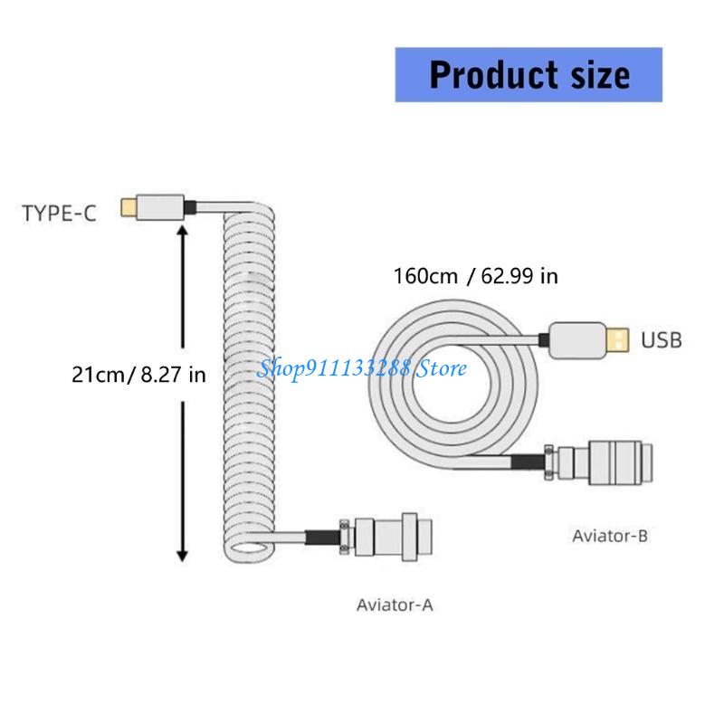 Type C Detachable Cable Coiled Keyboard - G88D Sarmal USB C Tipi Mekanik