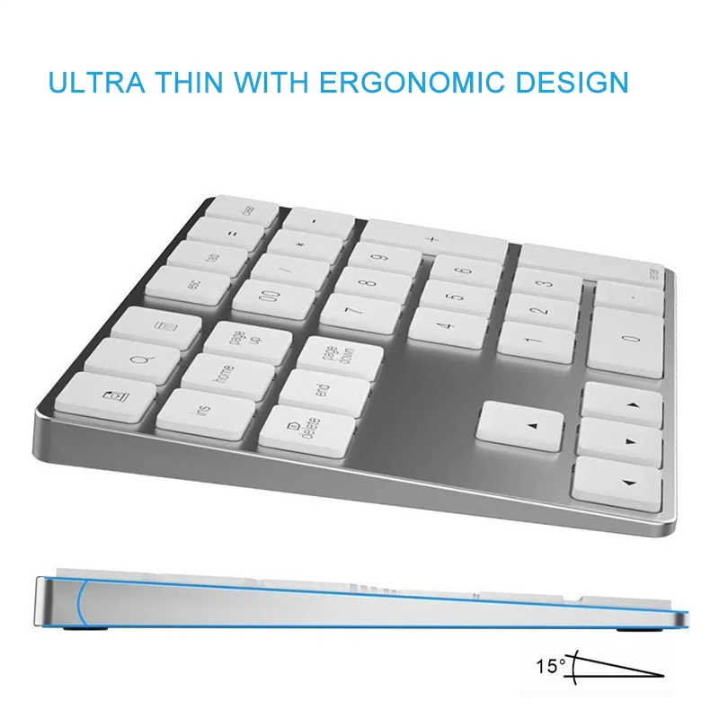 Mini Ultra İnce Bluetooth Sayı - Bluetooth Numeric Keypad Aluminum Slim incelemesi ve fiyatı