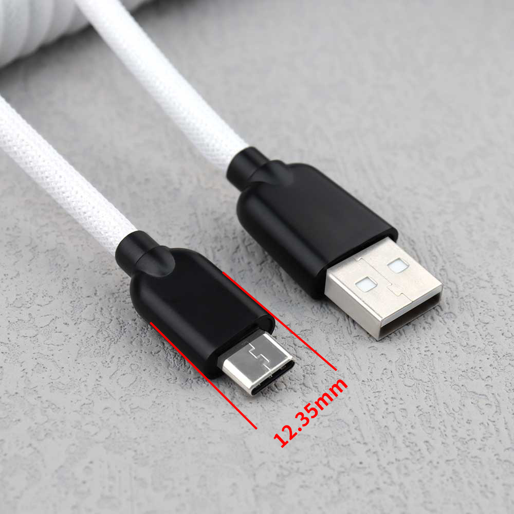 【 LANO 】Beyaz USB'den Tip-C'ye - Type C Detachable Cable Coiled Keyboard incelemesi ve fiyatı