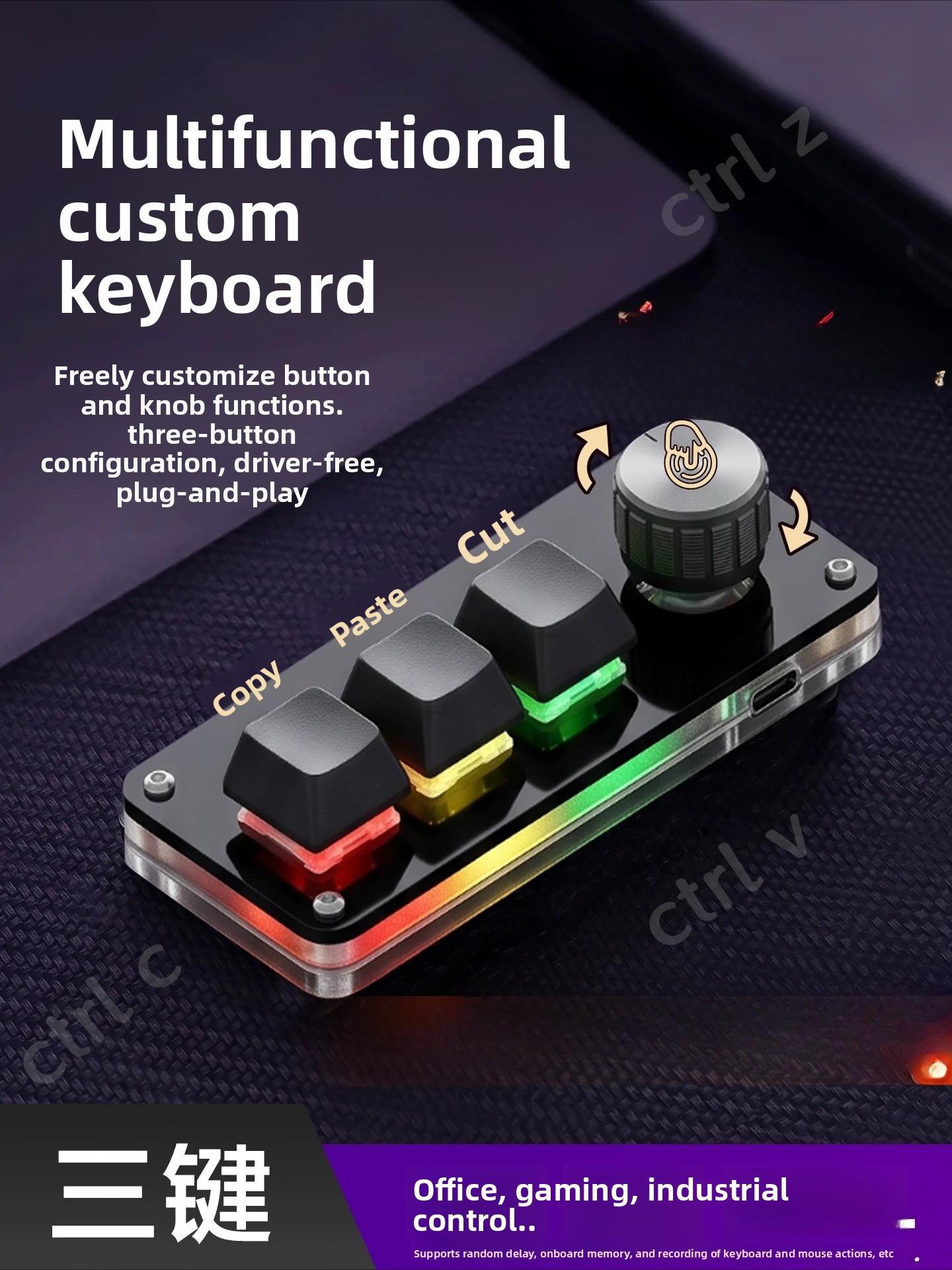 Özel Yapım, Kopyala-Yapıştır-K - Custom Number Pad Macro Keypad Programmable incelemesi ve fiyatı