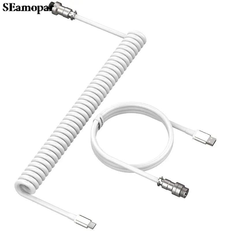 Sarmal Klavye Kablosu Tip C US - Type C Detachable Cable Coiled Keyboard incelemesi ve fiyatı