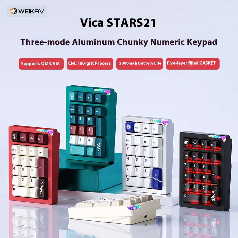 SUMREDA stars21-S Numpad Kitle - Mechanical Numpad Hot Swap Rgb Wireless incelemesi ve fiyatı