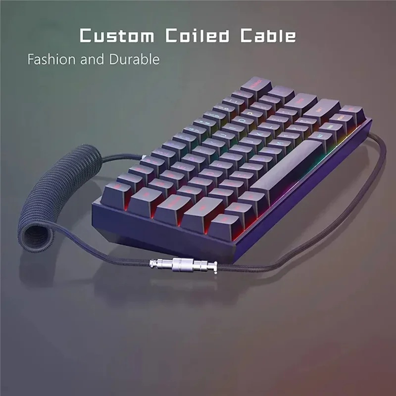 Type C Mekanik Klavye Spiral K - Type C Detachable Cable Coiled Keyboard incelemesi ve fiyatı