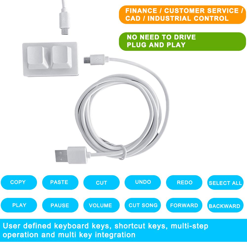 2 tuşları RGB USB özel program - Custom Number Pad Macro Keypad Programmable incelemesi ve fiyatı