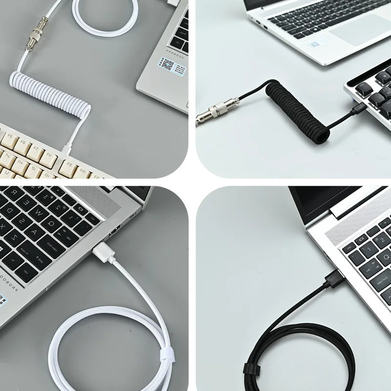 Sarmal Klavye Kablosu Tip C'de - Type C Detachable Cable Coiled Keyboard incelemesi ve fiyatı