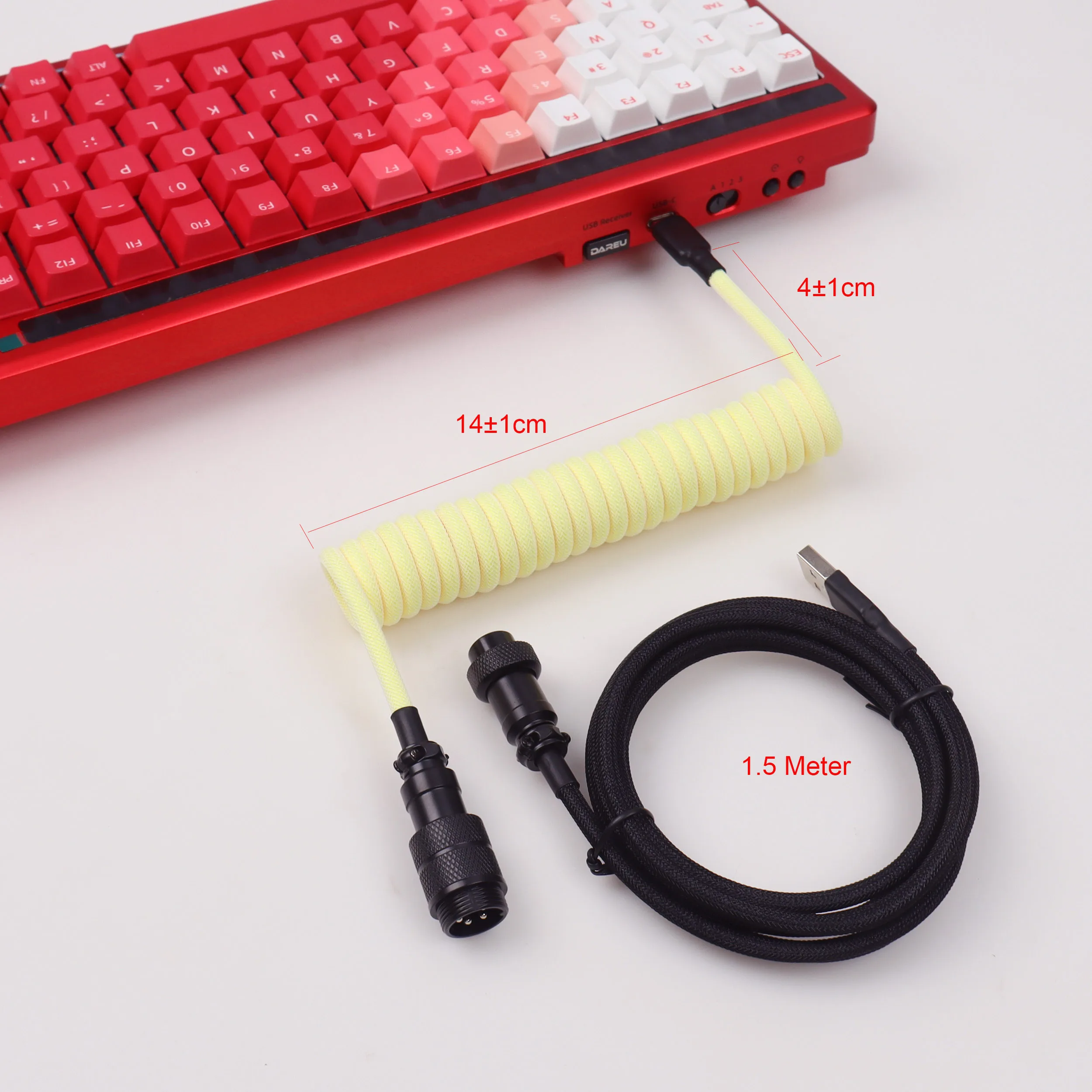 Mekanik Oyun Klavyesi için USB - Type C Detachable Cable Coiled Keyboard incelemesi ve fiyatı
