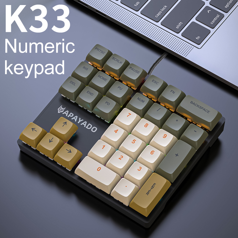K33 33 Tuşlu Mekanik Sayısal T - Pbt Keycaps For Numeric Keypad Numpad incelemesi ve fiyatı