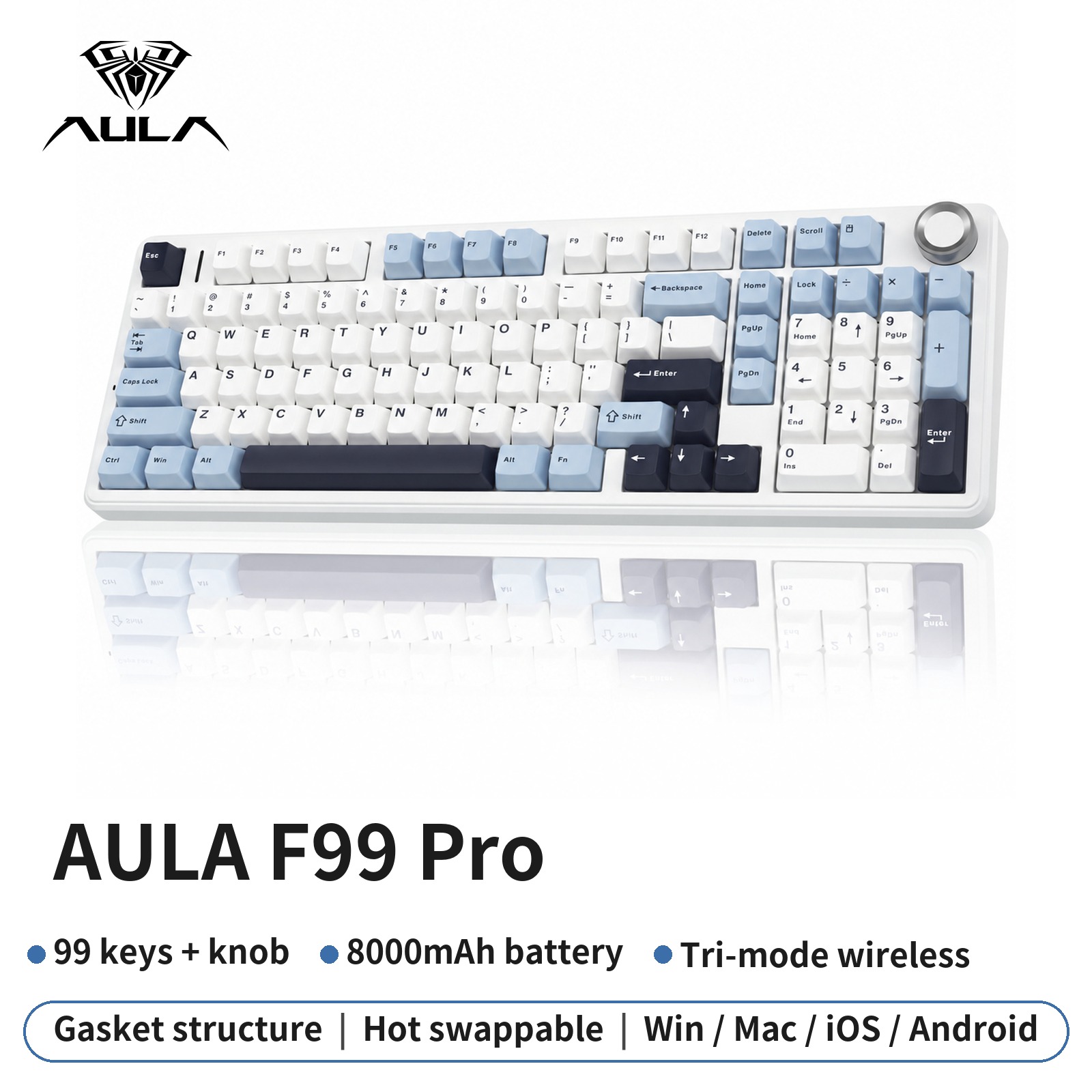 AULA F99 %96 Kablosuz Oyun Mek - Mechanical Numpad Hot Swap Rgb Wireless incelemesi ve fiyatı