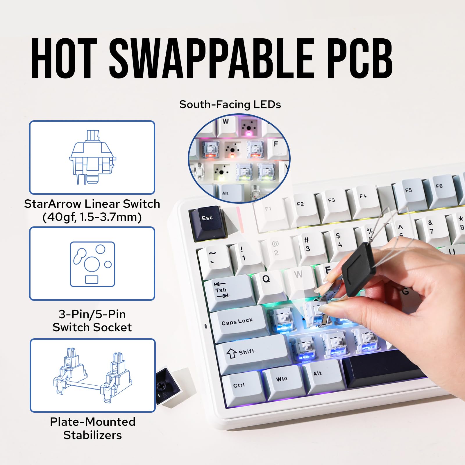 AULA F99 %96 Kablosuz Oyun Mek - Mechanical Numpad Hot Swap Rgb Wireless incelemesi ve fiyatı