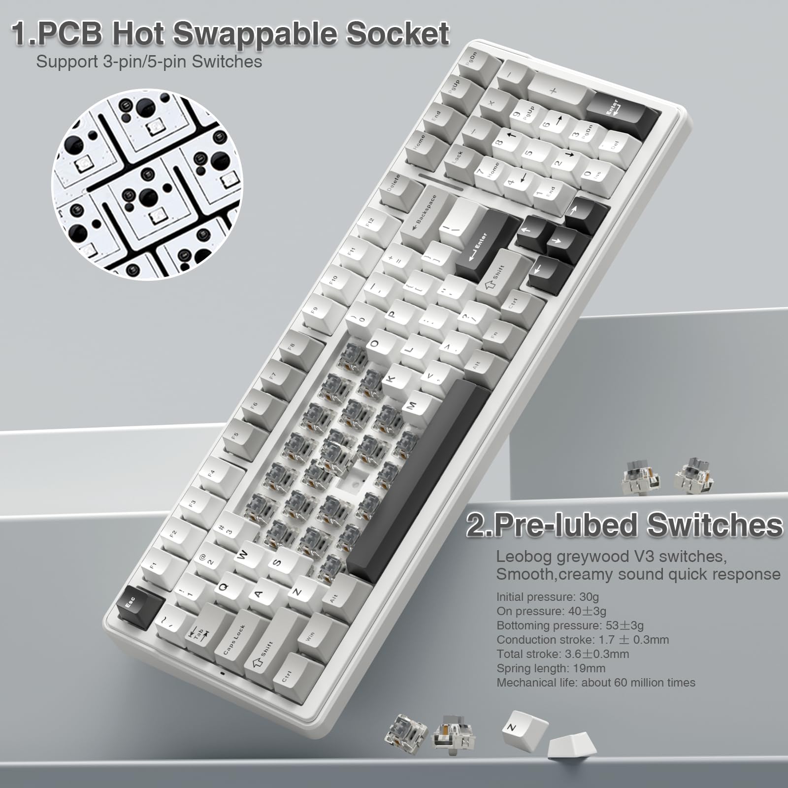 AULA F99 Pro Sessiz Kablosuz M - Mechanical Numpad Hot Swap Rgb Wireless incelemesi ve fiyatı