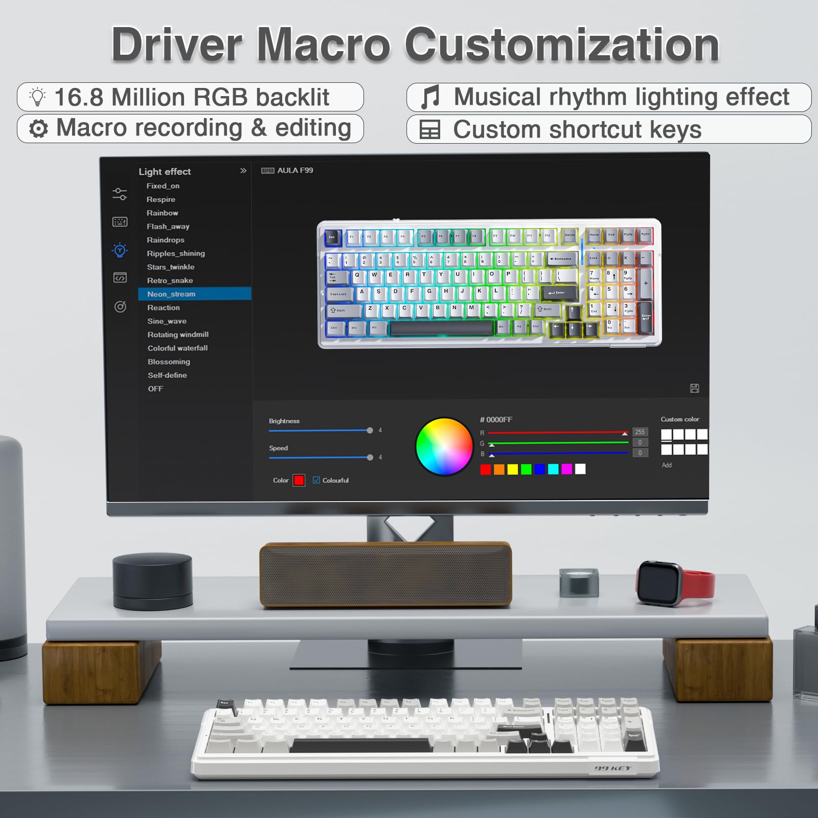 AULA F99 Pro Kablosuz Mekanik  - Mechanical Numpad Hot Swap Rgb Wireless incelemesi ve fiyatı
